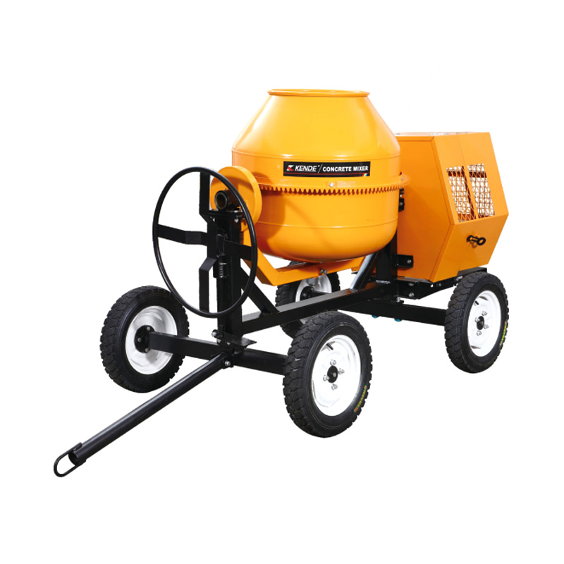 Бетономешалка COM-350SF/400SF/450SF с четырьмя колесами для удобной транспортировки