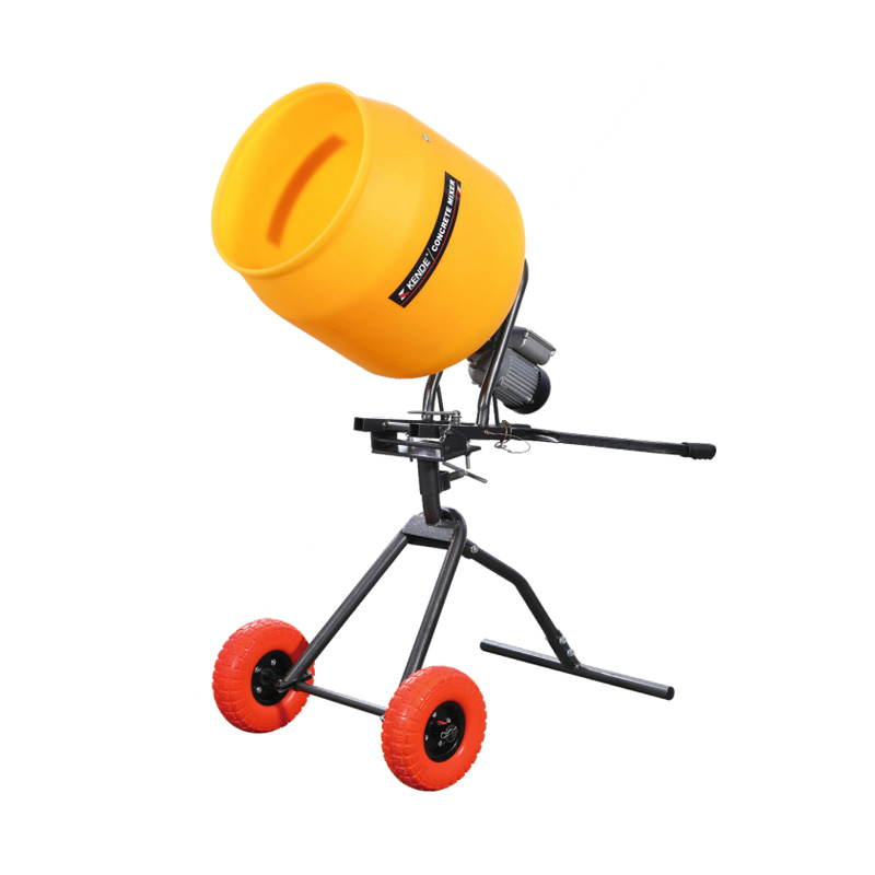 Бетономешалка PDM-100L с полиэтиленовой треногой для барабана, легкая мобильность