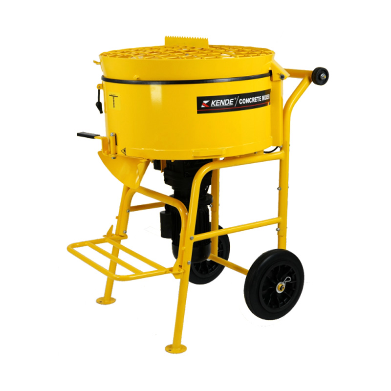Бетономешалка MM-120L с вертикальной барабанной тележкой, прочный утолщенный корпус