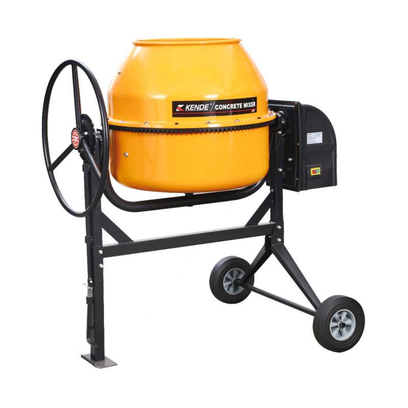 Бетономешалка COM-210L с ножной педалью высокой производительности. Эффективное перемешивание.